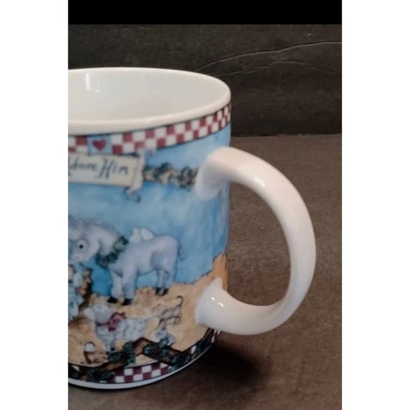 2007 Shelly Rasche Ceramic Mug Item 17722 “Come Let Us Adore Him” Divinity - Picture 4 of 6